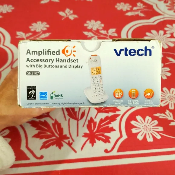 VTech Amplified Accessory Handset with Big Buttons - Picture 2 of 8